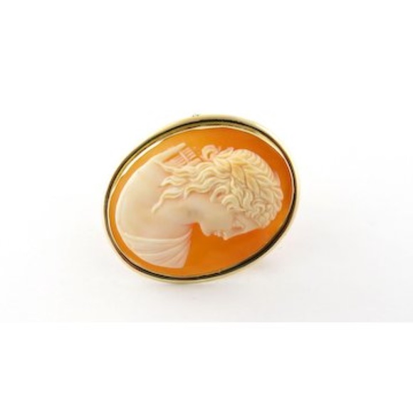 Vintage 18 Karat Yellow Gold Cameo Pendant/Brooch #3920 - Picture 8 of 8